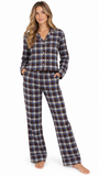 POLO RALPH LAUREN WINTER PLAID PJ SET W/PIPING