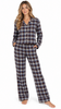 POLO RALPH LAUREN WINTER PLAID PJ SET W/PIPING