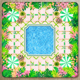 Mahjong Mat in Palm Beach Pool Print