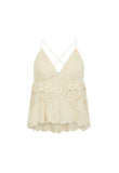 IRMA LACE HALTER - PEARL