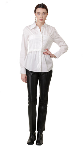 LACE UP SLEEVES SHIRT