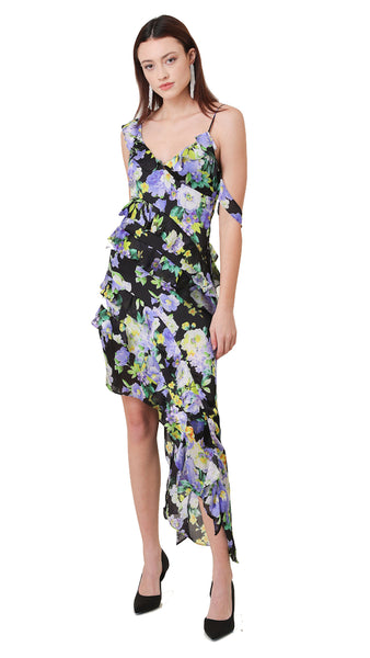 BLOOM ASYMMETRICAL DRESS