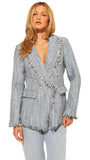 ANDRES DENIM TWEED BLAZER