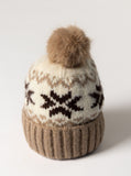 LINED FAUX FUR POM POM HAT