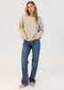 BOWS BEIGE PULLOVER SWEATER