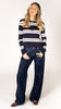 BREE ESSENTIALS STRIPE CARDI
