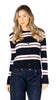 BREE ESSENTIALS STRIPE CARDI