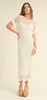 NET KNITTED LONG DRESS WITH SLIP *Last one - S*