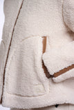 JAYDEE FLEECE JACKET w/ PLEATHER TRIM