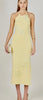 FLOWER DETAIL HALTER MAXI DRESS