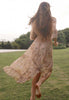 Damask Button Through Gown