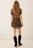 Damask Mini Skirt