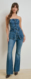 THE PHOEBE DENIM BUSTIER