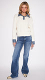 ELTON OXFORD DENIM SWEATER