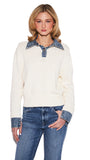 ELTON OXFORD DENIM SWEATER