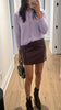 HART FAUX LEATHER MINI SKIRT