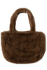 FAUX FUR TOTE BAG