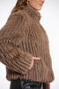 FAITH FAUX FUR JACKET - TOFFEE