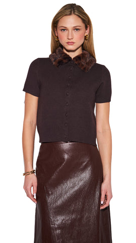 CLEO FAUX LEATHER PANT