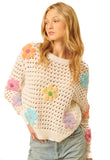 HELIX CROCHET WHIMSY BLOOM SWEATER *LAST ONE*