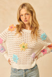 HELIX CROCHET WHIMSY BLOOM SWEATER *LAST ONE*