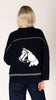 HOWDY FAIR ISLE HORSE PRINT OPEN CARDI
