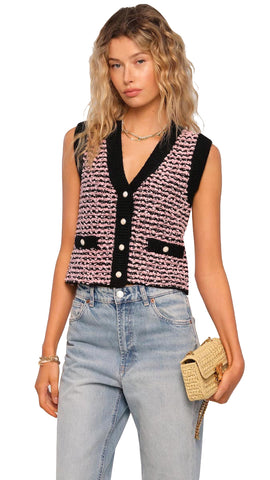 DOUBLE BREASTED KNIT CARDIGAN