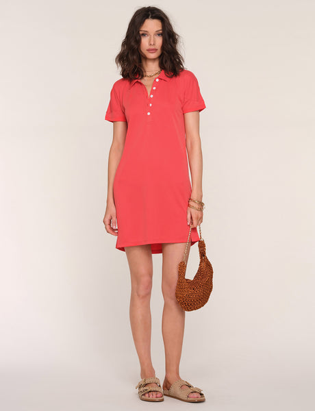 DORIS POPPY POLO DRESS