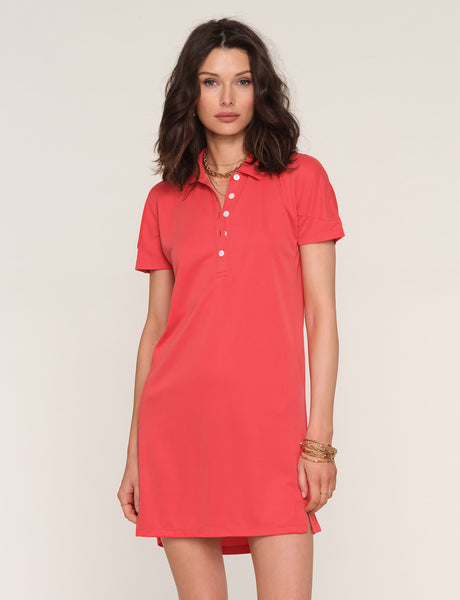 DORIS POPPY POLO DRESS