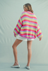 MULTI-STRIPED CARDIGAN SWEATER *LAST ONE - M*