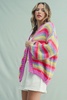 MULTI-STRIPED CARDIGAN SWEATER *LAST ONE - M*