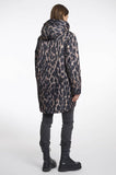 LUNE PADDED JACKET W/ HOOD - LEOPARD