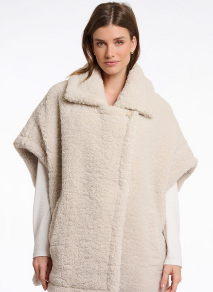 LUCA TEDDY CAPE - BIRCH
