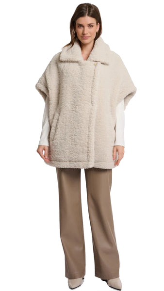 LUCA TEDDY CAPE - BIRCH