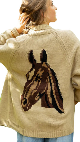 DOUBLE BREASTED KNIT CARDIGAN
