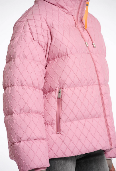AUDRY MAUVE PINK STRUCTURED PADDED JACKET