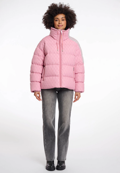 AUDRY MAUVE PINK STRUCTURED PADDED JACKET