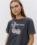 ZENASW CHERRY T-SHIRT - WASHED BLACK *LAST ONE - SZ XS*