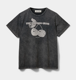 ZENASW CHERRY T-SHIRT - WASHED BLACK *LAST ONE - SZ XS*