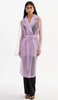 TALISE LILAC SHEER ORGANZA TRENCH COAT