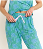 Tank Pant Set in Emerald Etched Palm