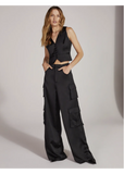 Satin Cargo Pant