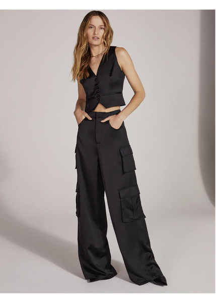 Satin Cargo Pant