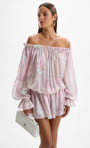 CHLOE MINI DRESS - DECO PINK