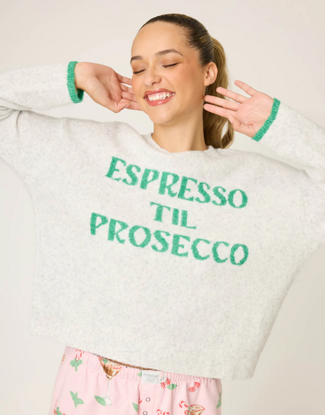ESPRESSO TO PROSECCO SNUGGLE SWEATER