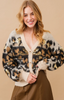 SEQUIN DETAIL LEOPARD CARDIGAN