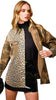 MIXED MEDIA CAMO LEOPARD JACKET