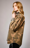 MIXED MEDIA CAMO LEOPARD JACKET