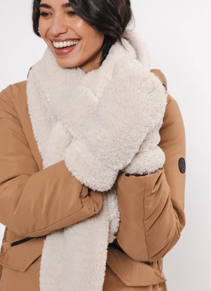 ALEIDA TEDDY GLOVES - BIRCH