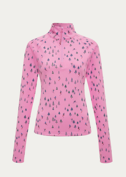 Kamara Top - Ski Patrol Waffle Quarter Zip